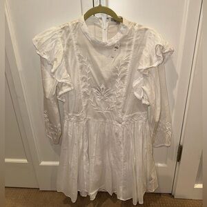 NWT Banana Republic white dress size small petite
